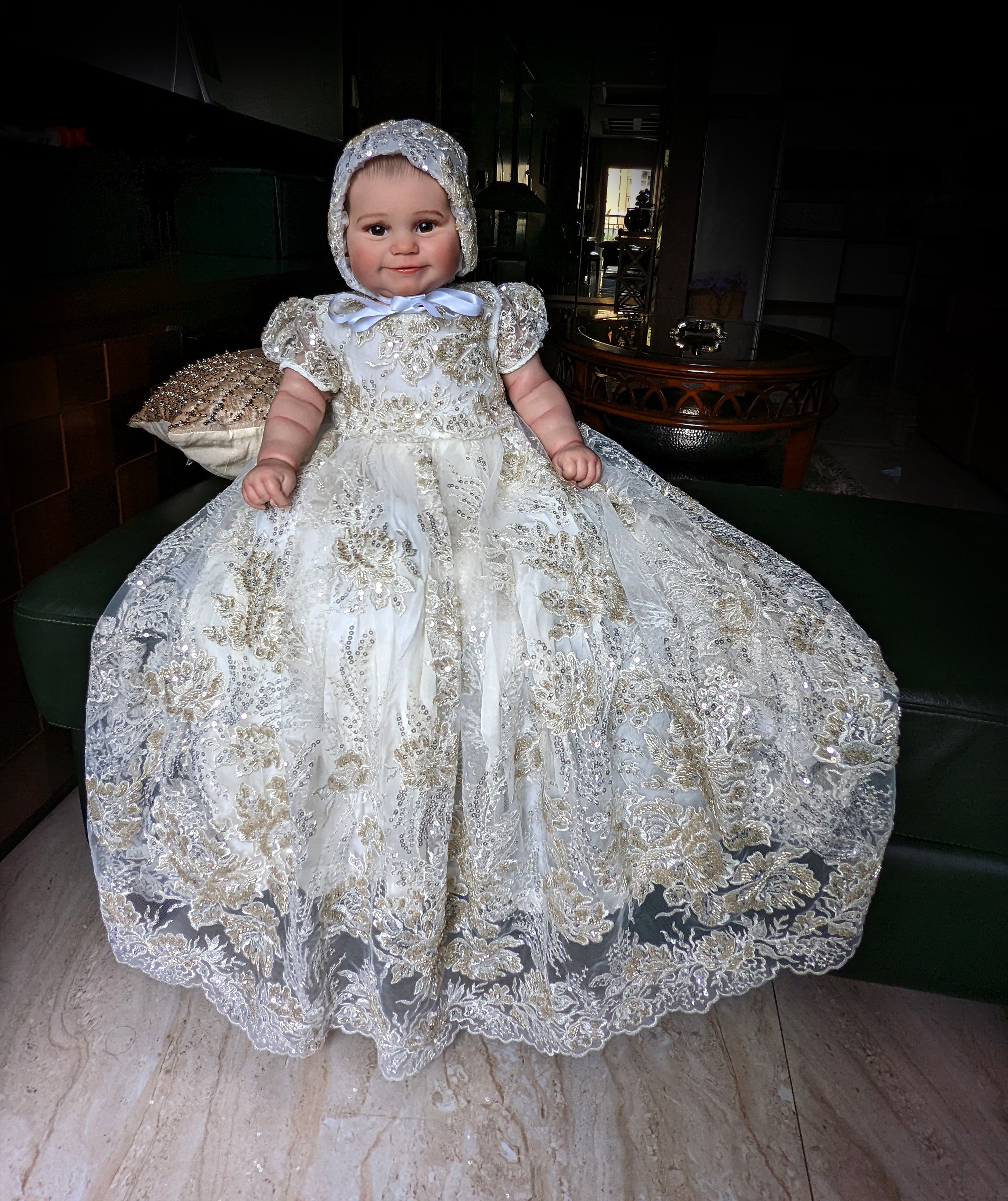 Christening Gown, Baptism Dress, Baptism Dress for baby girl, christen |  Caremour